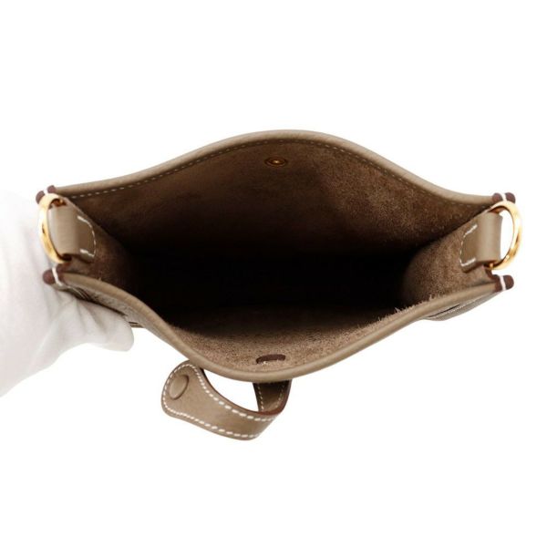 エルメス エブリンTPM アマゾン エトゥープ/ブルーインディゴ/ゴールド金具 トリヨンクレマンス K刻印