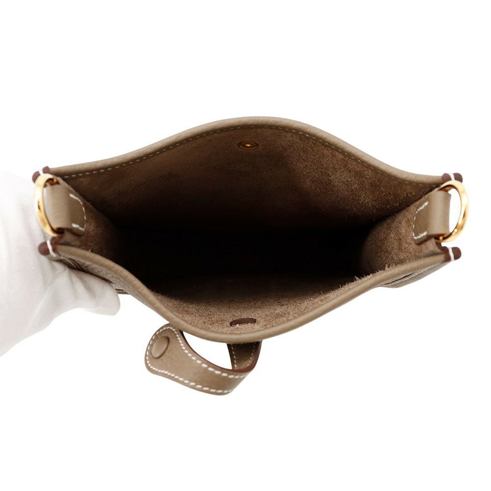 エルメス エブリンTPM アマゾン エトゥープ/ブルーインディゴ/ゴールド金具 トリヨンクレマンス K刻印