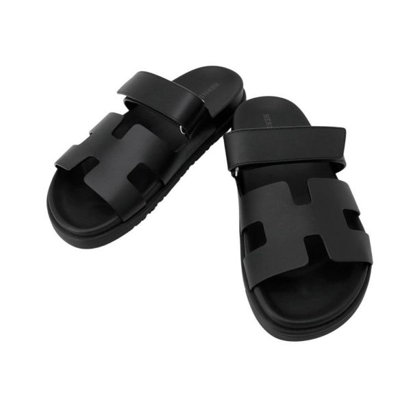 エルメス サンダル シプレ カーフレザー レディースサイズ38 HERMES 靴 黒