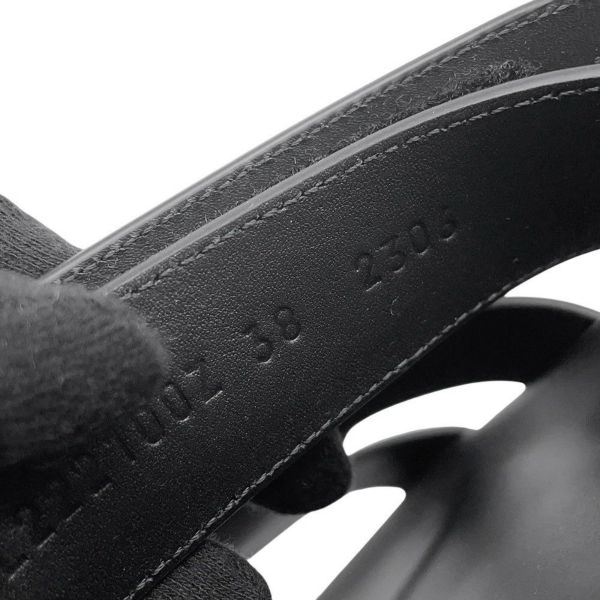 エルメス サンダル シプレ カーフレザー レディースサイズ38 HERMES 靴 黒