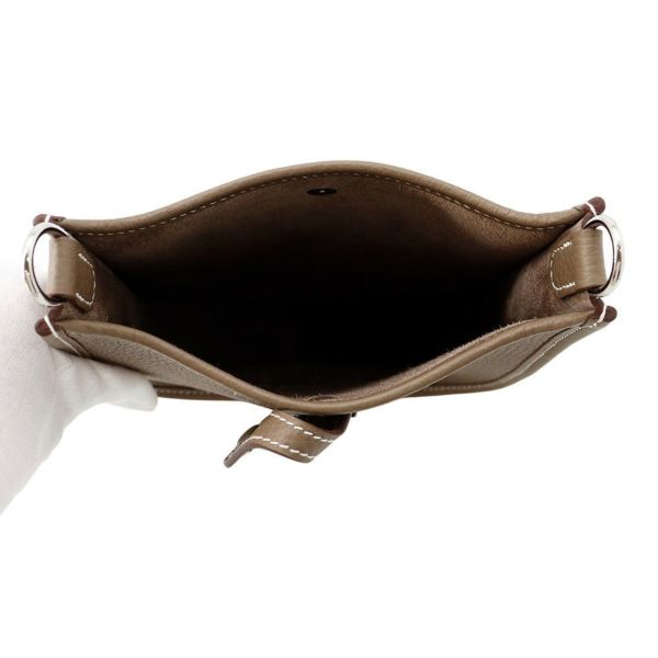 エルメス エブリンTPM アマゾン エトゥープ/ブルーインディゴ/シルバー金具 トリヨンクレマンス W刻印