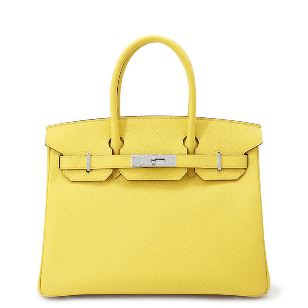 エルメス バーキン30 ジョーヌナプル/シルバー金具 エプソン U刻印 HERMES Birkin ハンドバッグ