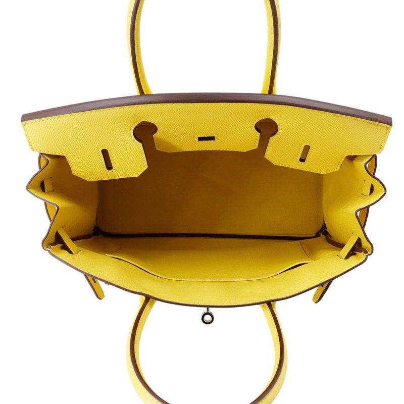 エルメス バーキン30 ジョーヌナプル/シルバー金具 エプソン U刻印 HERMES Birkin ハンドバッグ