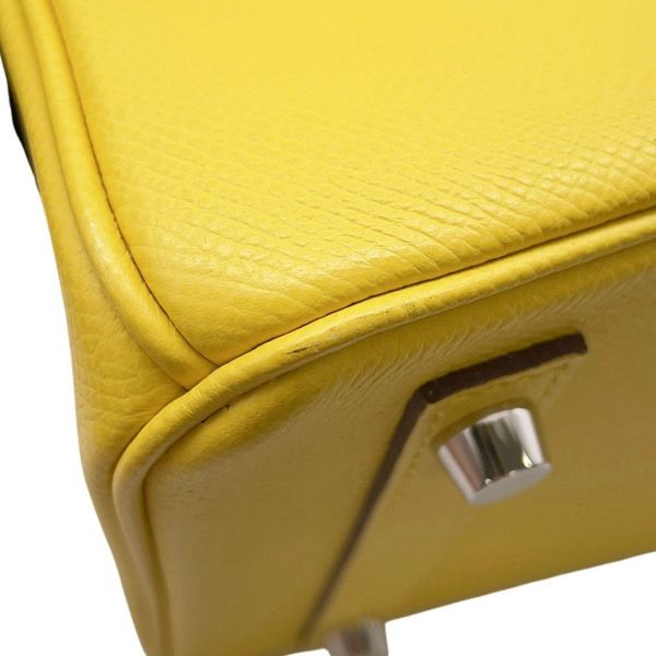 エルメス バーキン30 ジョーヌナプル/シルバー金具 エプソン U刻印 HERMES Birkin ハンドバッグ