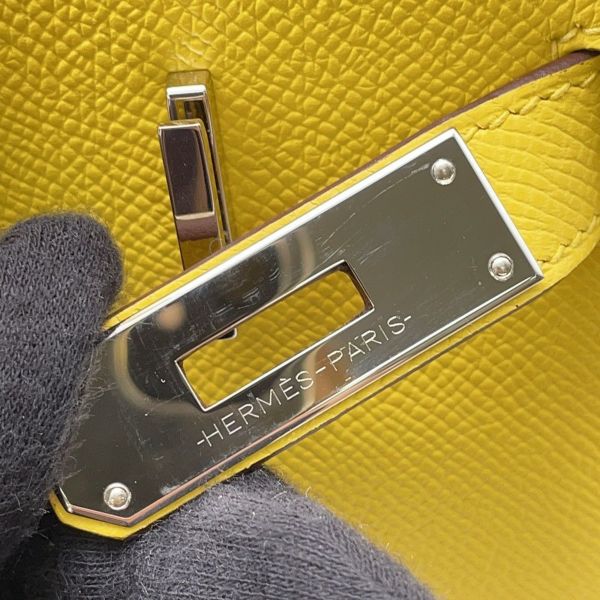 エルメス バーキン30 ジョーヌナプル/シルバー金具 エプソン U刻印 HERMES Birkin ハンドバッグ