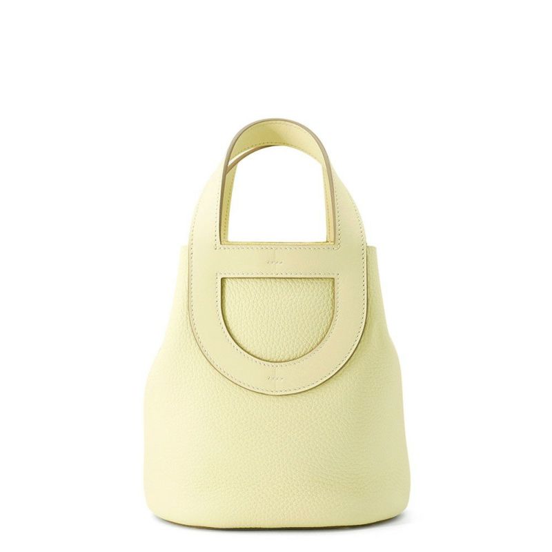 エルメス トートバッグ インザループ 18 ジョーヌミルトン/シルバー金具 トリヨンクレマンス/スイフト W刻印