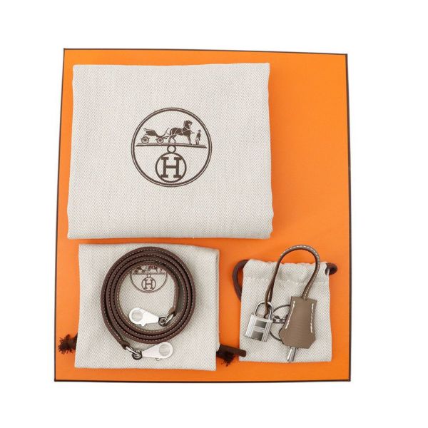 エルメス ハンドバッグ ケリー25内縫い エトゥープ/シルバー金具 トゴ W刻印 2wayショルダー