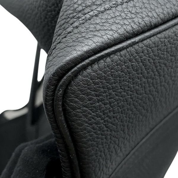エルメス トートバッグ ガーデンパーティPM ブラック/シルバー金具 ネゴンダ D刻印 HERMES Garden Party 黒