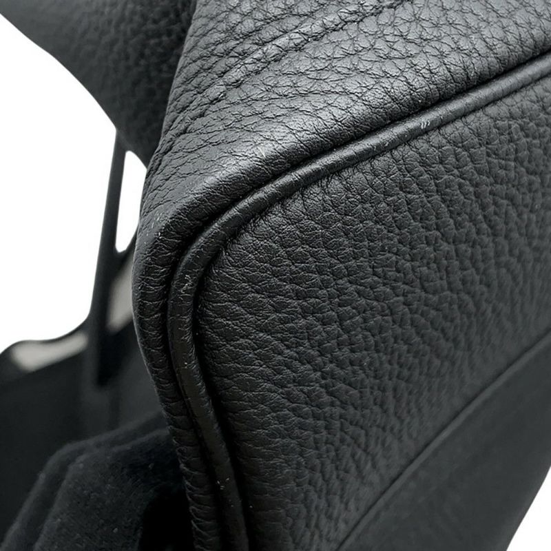 エルメス トートバッグ ガーデンパーティPM ブラック/シルバー金具 ネゴンダ D刻印 HERMES Garden Party 黒