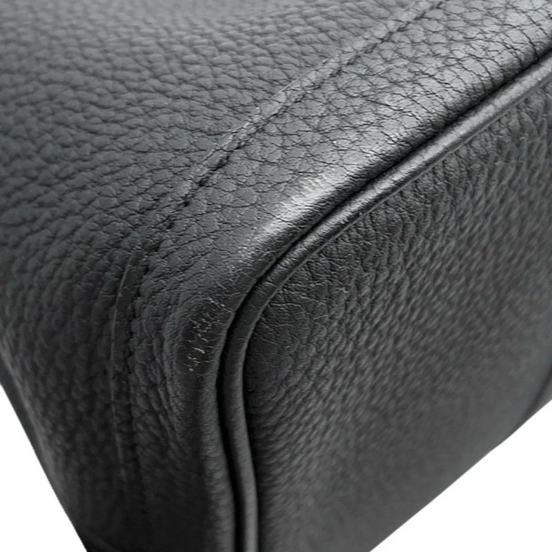 エルメス トートバッグ ガーデンパーティPM ブラック/シルバー金具 ネゴンダ D刻印 HERMES Garden Party 黒