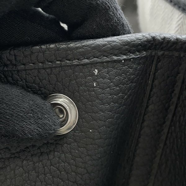 エルメス トートバッグ ガーデンパーティPM ブラック/シルバー金具 ネゴンダ D刻印 HERMES Garden Party 黒