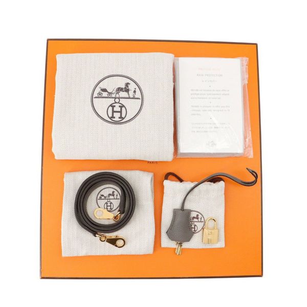 エルメス ハンドバッグ ケリー28 内縫い エタン/ゴールド金具 トゴ U刻印 HERMES Kelly 2wayバッグ