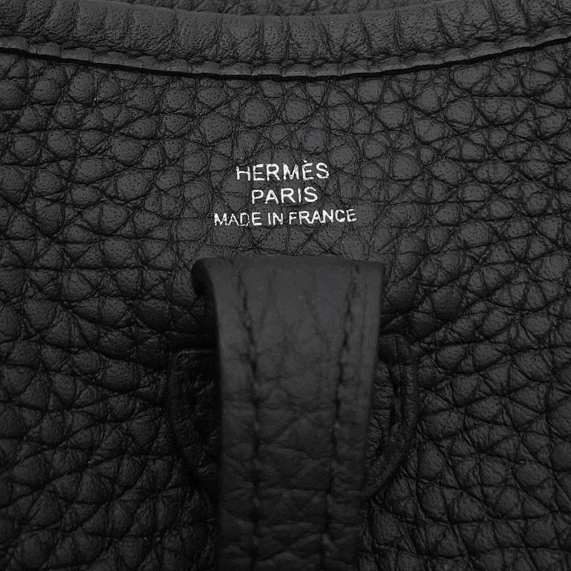 エルメス エブリンTPM アマゾン サングル ジグザグ ブラック/シルバー金具 トリヨンクレマンス K刻印