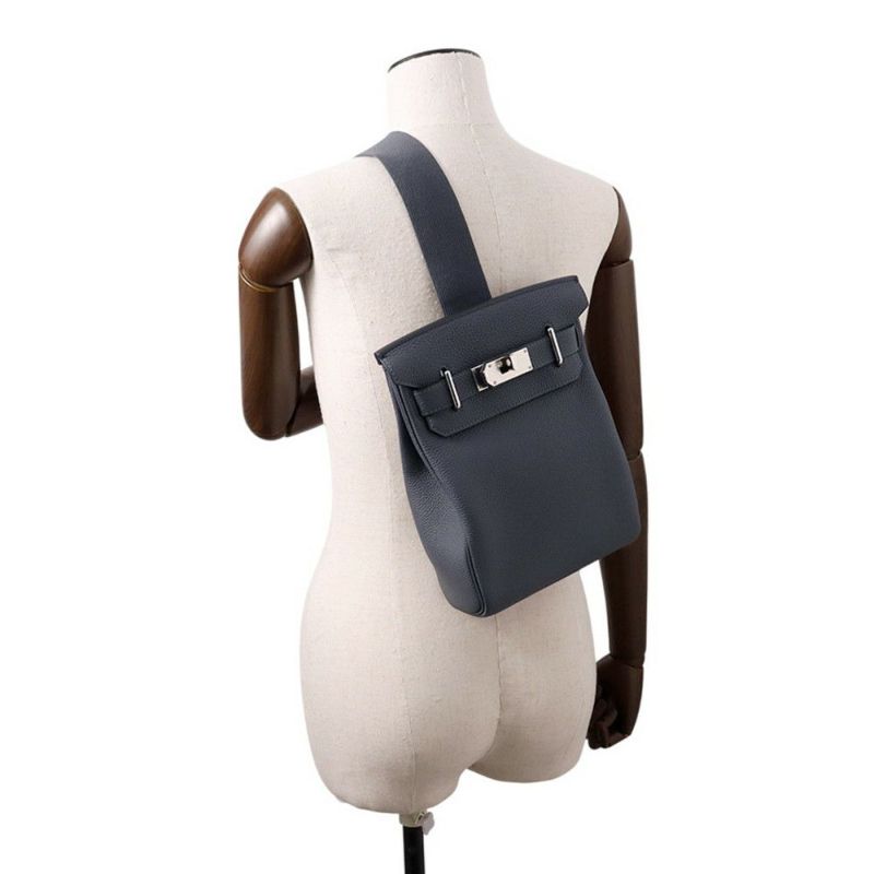 エルメス ボディバッグ ケリー アッカドPM グリミスティ/シルバー金具 トゴ W刻印 メンズ