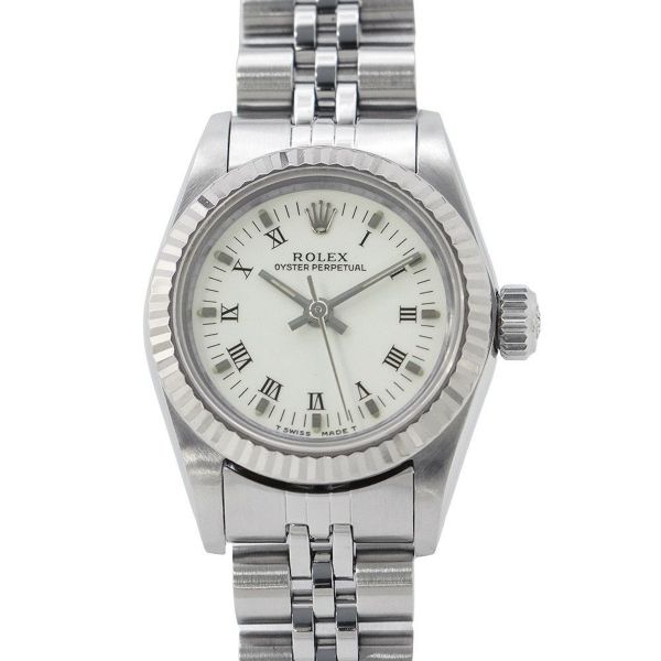 ロレックス デイトジャスト SS/K18WGホワイトゴールド R番 67194 ROLEX 腕時計 白文字盤