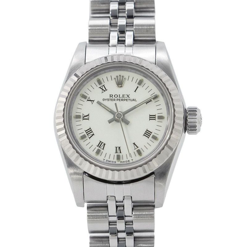 ロレックス デイトジャスト SS/K18WGホワイトゴールド R番 67194 ROLEX 腕時計 白文字盤