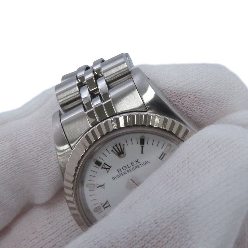 ロレックス デイトジャスト SS/K18WGホワイトゴールド R番 67194 ROLEX 腕時計 白文字盤