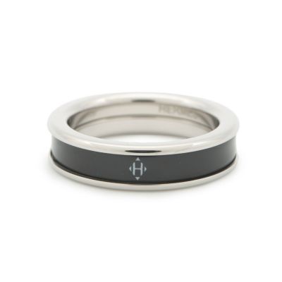 エルメス リング ユニ PM Hディアマン サイズT59 HERMES 指輪 黒