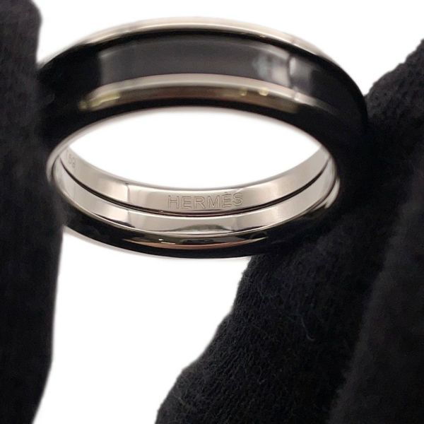エルメス リング ユニ PM Hディアマン サイズT59 HERMES 指輪 黒