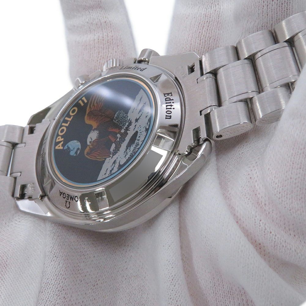 オメガ スピードマスター プロフェッショナル アポロ11号 35周年記念 クロノグラフ 3569.31 世界3500本限定 白文字盤