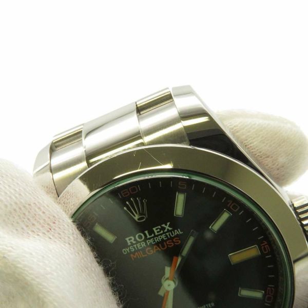 ロレックス ミルガウス 116400GV ROLEX 腕時計 黒文字盤