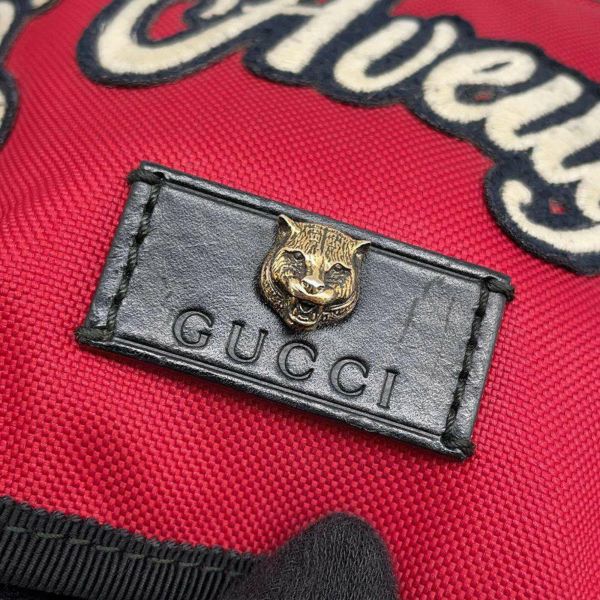 グッチ バックパック エンブロイダリー タイガー バックパック 429037 GUCCI リュック 虎 メンズ 黒