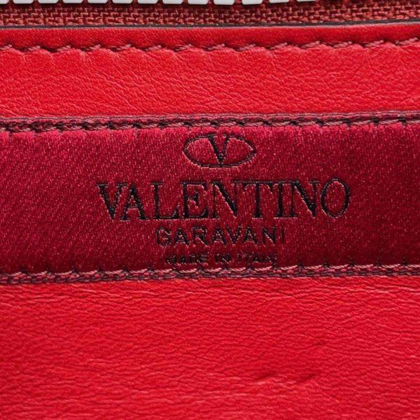 ヴァレンティノ・ガラヴァーニ チェーンショルダーバッグ ロックスタッズ スパイク レザー VALENTINO 白