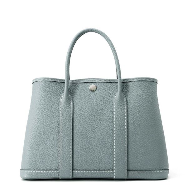 エルメス トートバッグ ガーデンパーティTPM シエル/シルバー