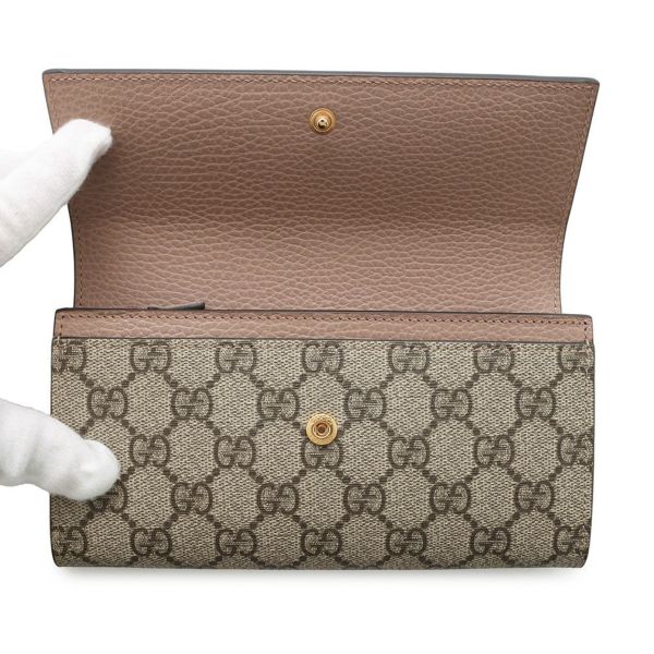グッチ 長財布 GGスプリーム ダブルG コンチネンタルウォレット