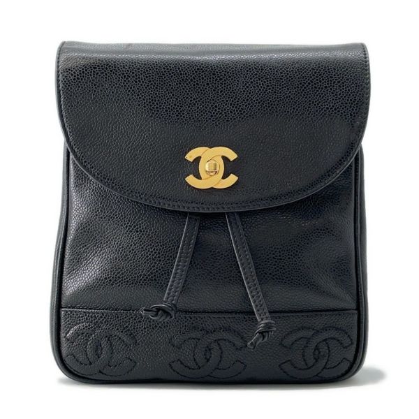 新品同様 定価以下 CHANEL 24P バックパック リュック キャビア