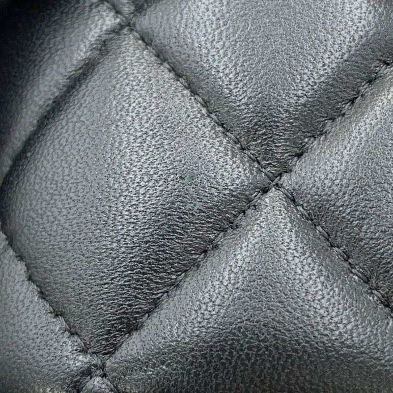 シャネル チェーンショルダーバッグ マトラッセ ココマーク ヴァニティケース ラムスキン AP2199 CHANEL 黒 バニティ