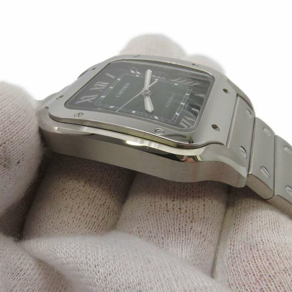 カルティエ サントス ドゥ カルティエ LM WSSA0062 Cartier 腕時計 グリーン文字盤
