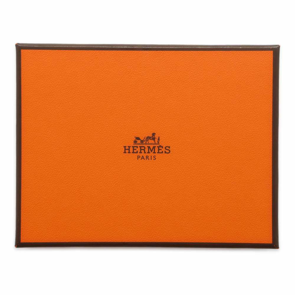 エルメス キーホルダー カルメン ウノドス ブラック/ゴールド/シルバー金具 ラムスキン チャーム