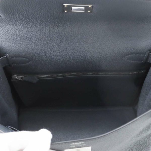 エルメス ハンドバッグ ケリー28 内縫い グリスミスティ/シルバー金具 トゴ W刻印 HERMES 2way