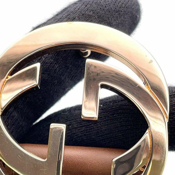 グッチ ベルト インターロッキング ロゴ バックル レザー サイズ85 370543 GUCCI