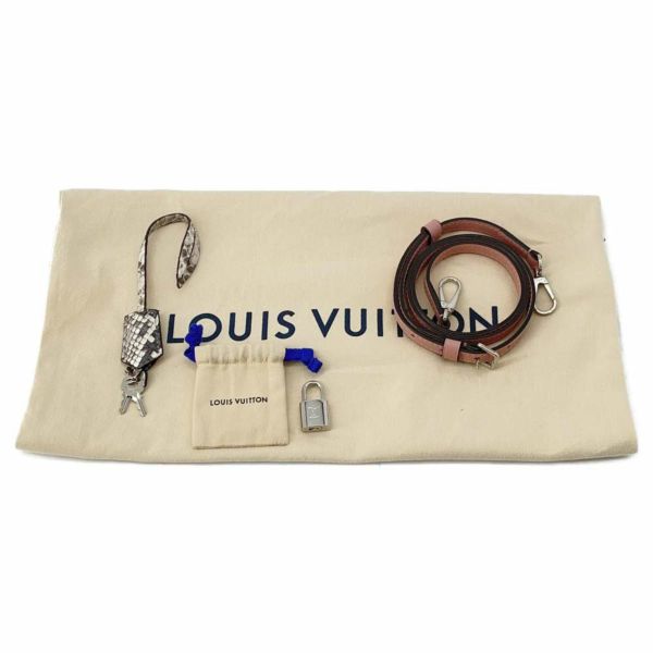 ルイヴィトン ハンドバッグ パイソン ロックイットPM N92045 LOUIS VUITTON トートバッグ 2way ピンク パルナセアライン