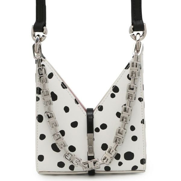 ジバンシー ハンドバッグ カットアウト マイクロ BB60KAB1KG GIVENCHY 白 黒 2way