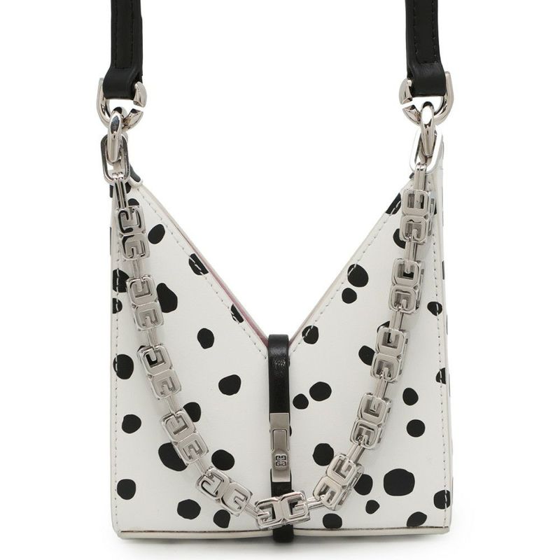 ジバンシー ハンドバッグ カットアウト マイクロ BB60KAB1KG GIVENCHY 白 黒 2way