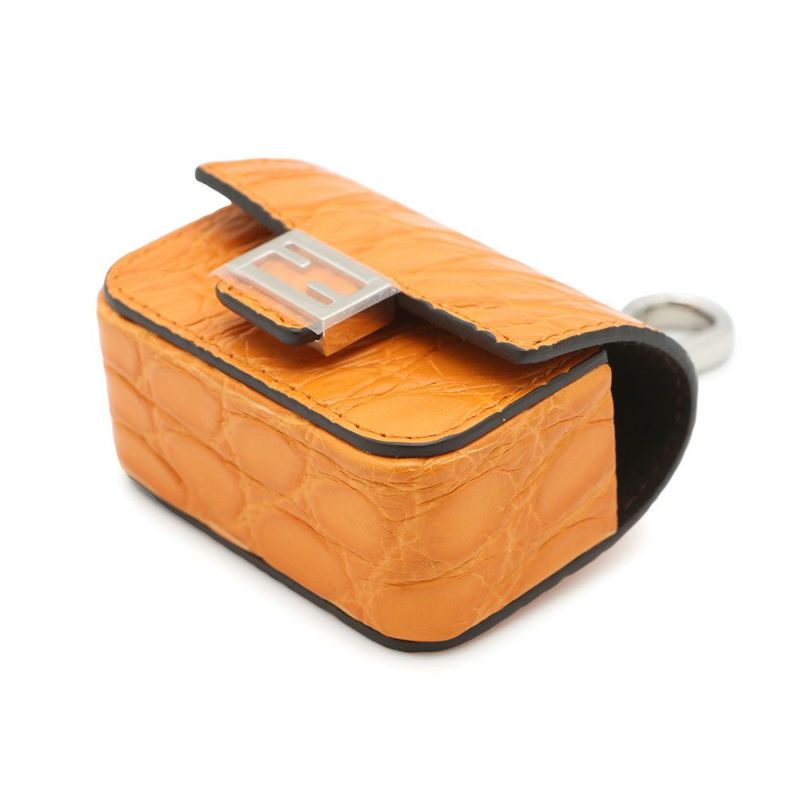 フェンディ AirPods Pro ケース バゲット クロコダイル 7AS157 FENDI チャーム