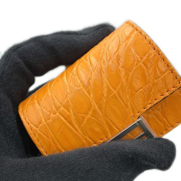 フェンディ AirPods Pro ケース バゲット クロコダイル 7AS157 FENDI チャーム