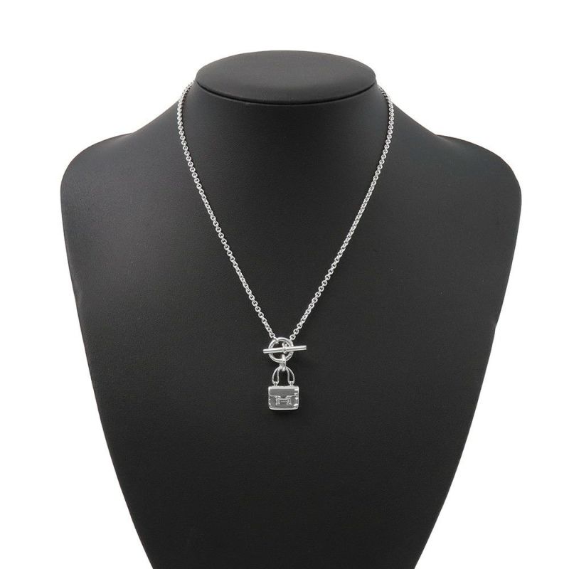 エルメス ネックレス アミュレット コンスタンス ペンダント ネックレス SV925シルバー HERMES ジュエリー