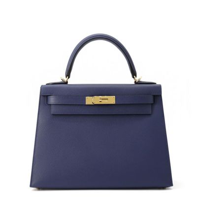 HERMES エルメス ケリー32 ショルダーバッグ ボックスカーフ ブルー 楽天市場】エルメス HERMES ケリー32 内縫い 〇Q刻(1987年
