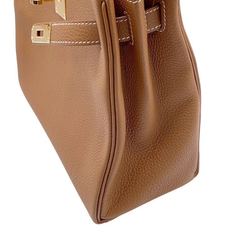 エルメス ハンドバッグ ケリー28 内縫い ゴールド/ゴールド金具 トゴ U刻印 2wayショルダー