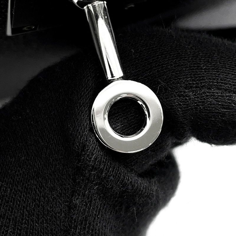 エルメス ハンドバッグ ケリー28 外縫い ブラック/シルバー金具 エプソン K刻印 2wayショルダー 黒