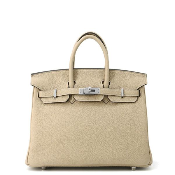 エルメス バーキン25 トレンチ/シルバー金具 トゴ K刻印 HERMES Birkin ハンドバッグ