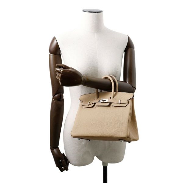 エルメス バーキン25 トレンチ/シルバー金具 トゴ K刻印 HERMES Birkin ハンドバッグ