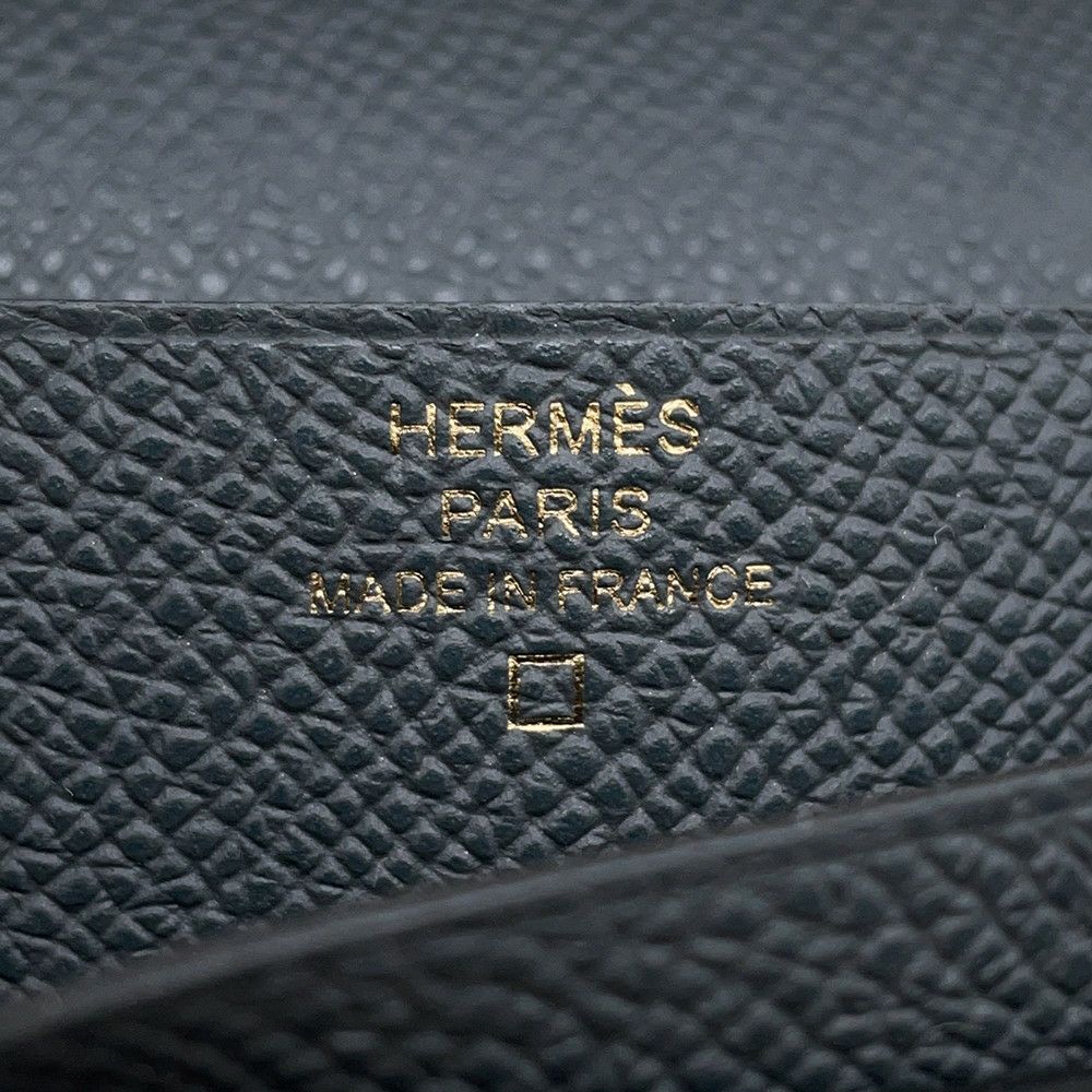 エルメス 長財布 ベアンスフレ タッチ グリミスティ/ブラック/ゴールド金具 エプソン/アリゲーターマット K刻印