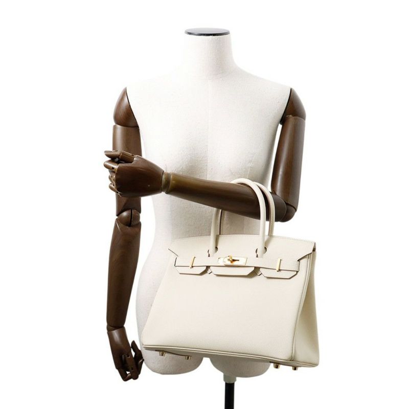 エルメス バーキン30 クレ/ゴールド金具 エプソン K刻印 HERMES Birkin ハンドバッグ
