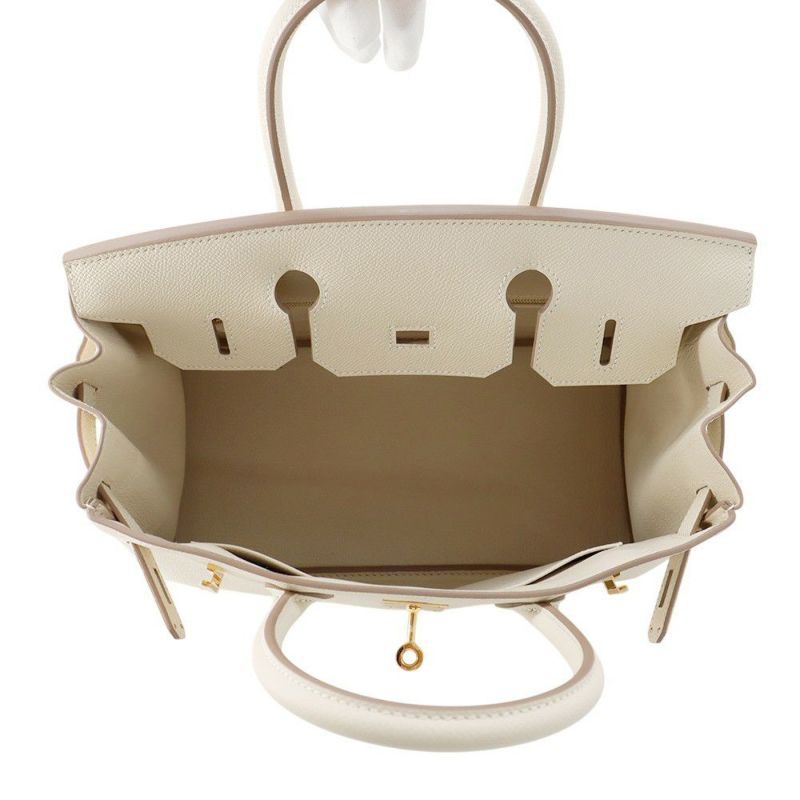 エルメス バーキン30 クレ/ゴールド金具 エプソン K刻印 HERMES Birkin ハンドバッグ