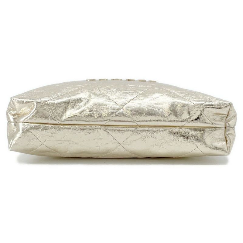 シャネル チェーンショルダーバッグ CHANEL22 スモール シャイニーカーフレザー AS3260 CHANEL ポーチ付き